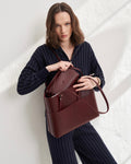 The 2 Pieces Bella Bag In Burgundy