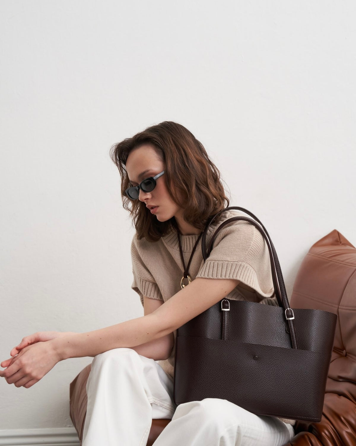 The 2 Pieces Bella Bag In Brown