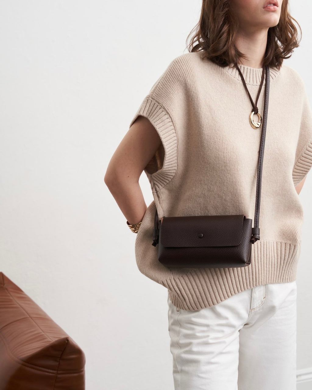 The 2 Pieces Bella Bag In Brown