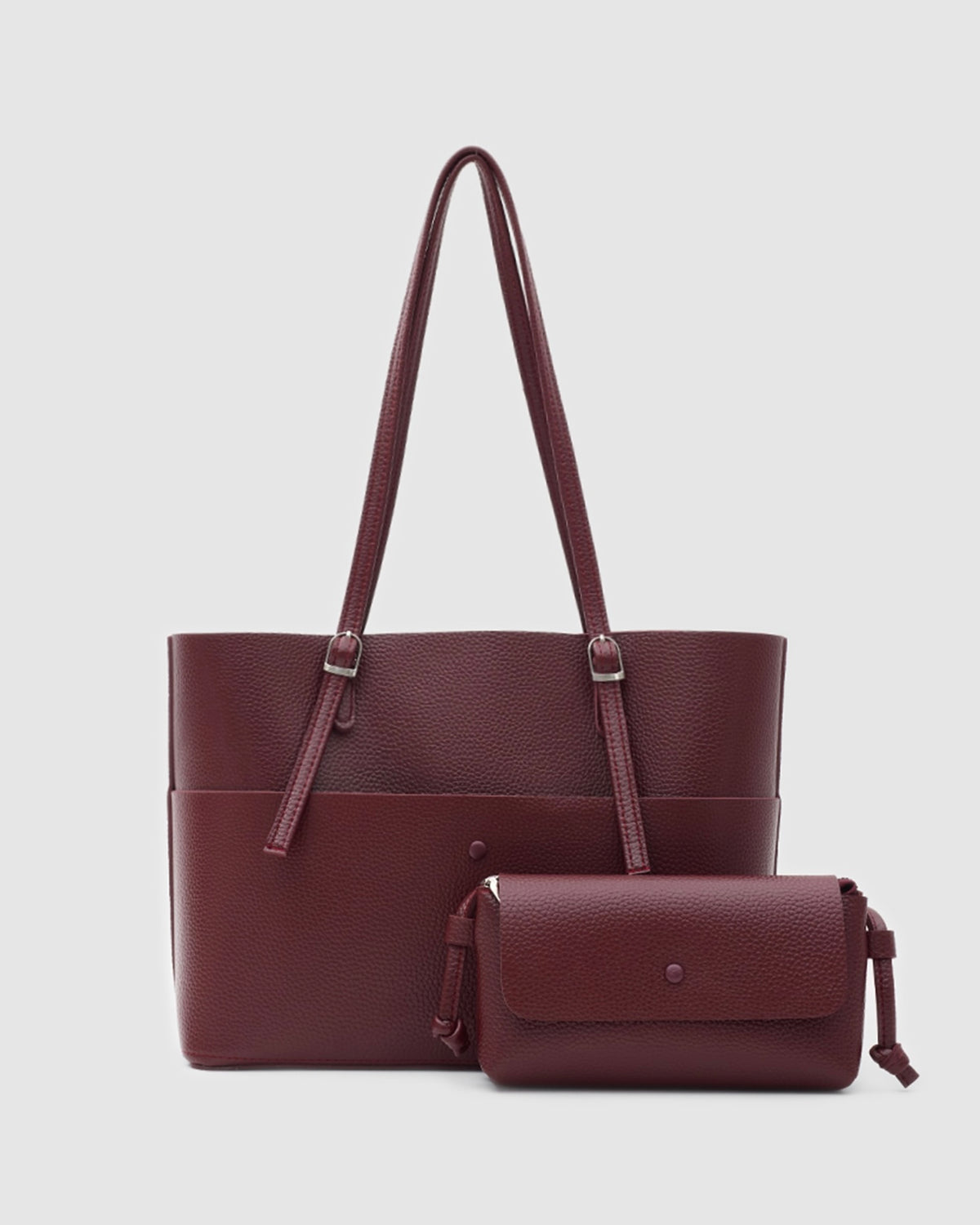 The 2 Pieces Bella Bag In Burgundy