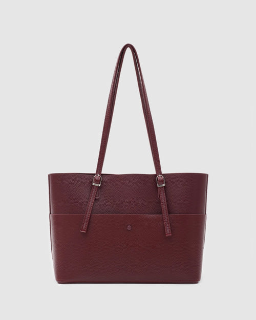 The 2 Pieces Bella Bag In Burgundy